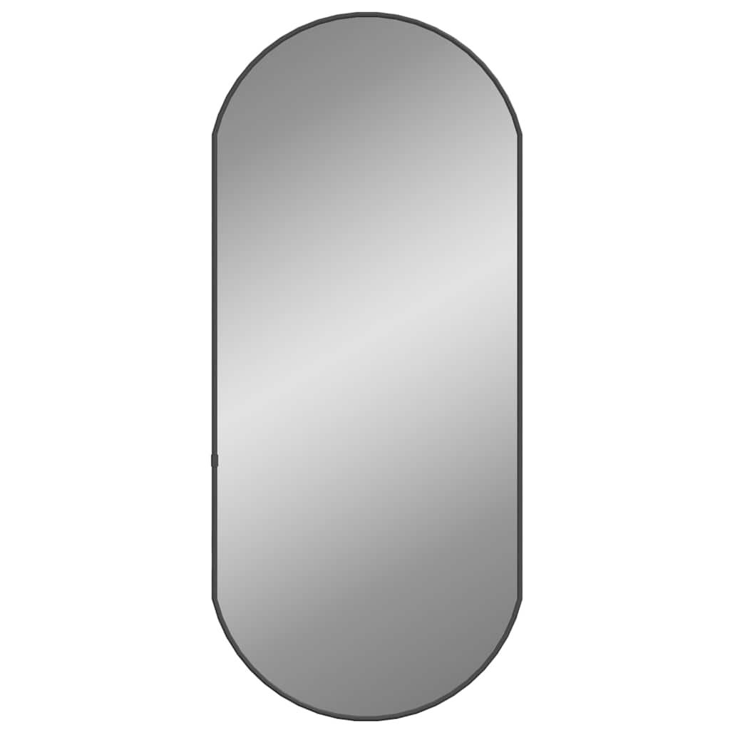 Vidaxl Wall Mirror 80x35 cm owalny czarny
