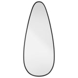 VidaXL Lustro ścienne 60x25 cm, czarne