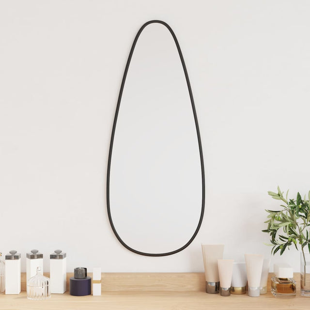 VidaXL Lustro ścienne 60x25 cm, czarne