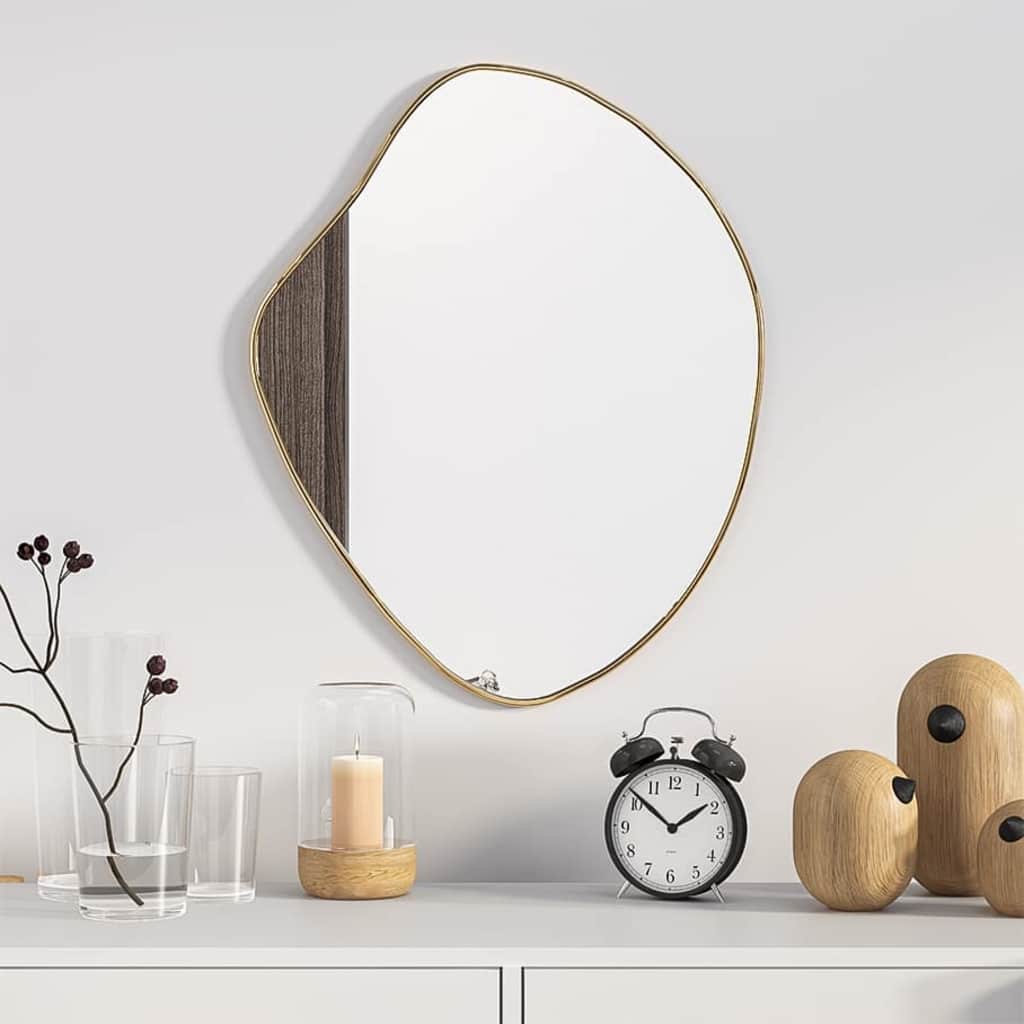 Lustro ścienne Vidaxx 50x40 cm w kolorze złotym
