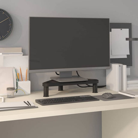 Vidaxl monitorstandaard hoek 49x28x10,5 cm zwart
