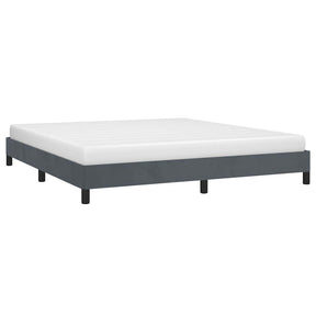 Vidaxl bedframe zonder matras donkergrijs 193x203 cm kingsize fluweel