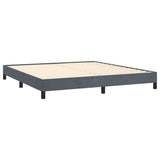 Vidaxl bedframe zonder matras donkergrijs california king-formaat fluweel