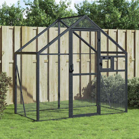 Vidaxl Aviary 179x100x185 m Collosed antracyt aluminiowy