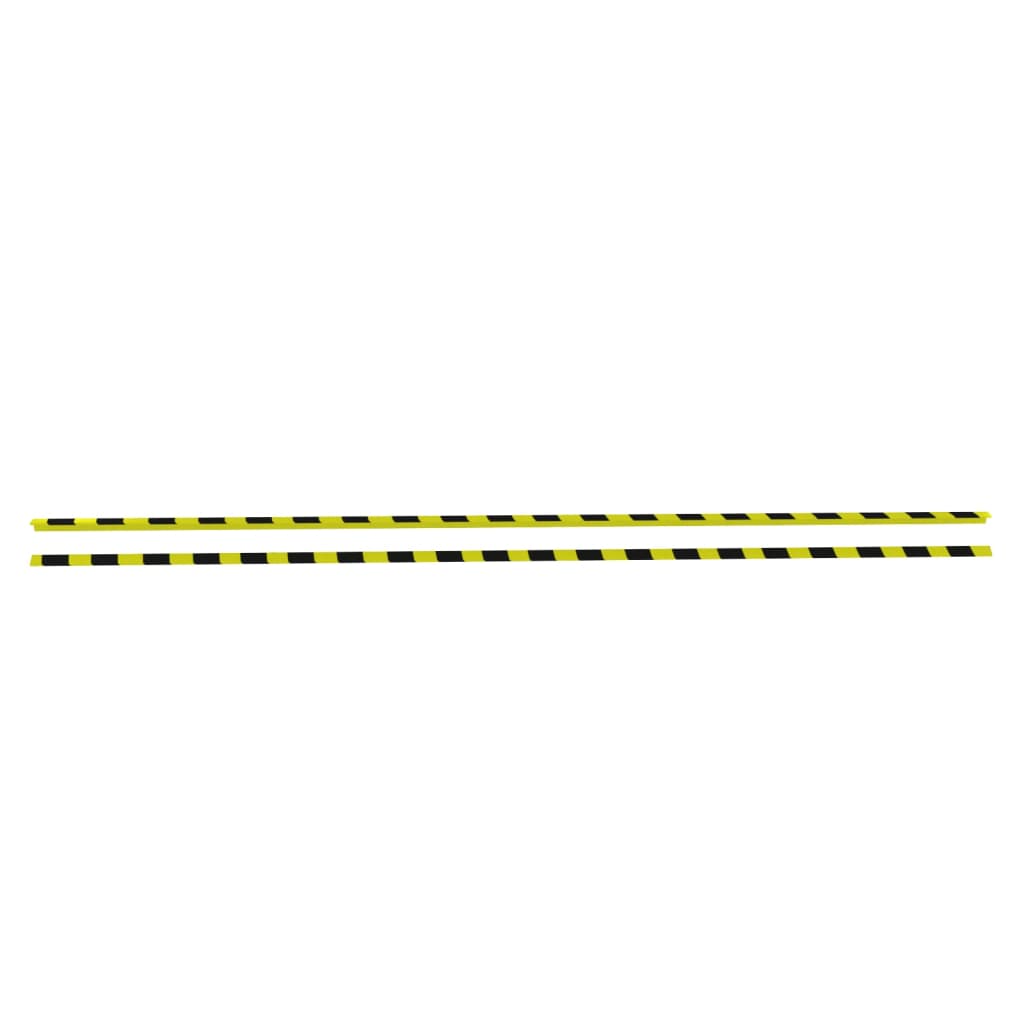 Vidaxl Corner Protectors 2 ST 4,5x4,5x104 cm PU żółty i czarny