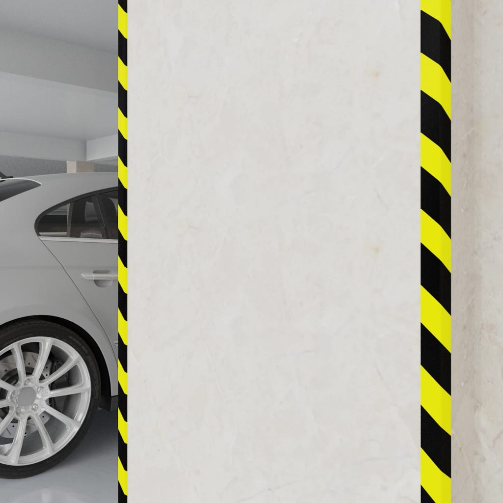 Vidaxl Corner Protectors 2 ST 4,5x4,5x104 cm PU żółty i czarny