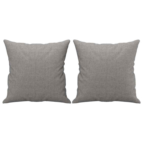 Vidaxl Dekoracyjne poduszki 2 St 40x40 cm materiał jasnoszary