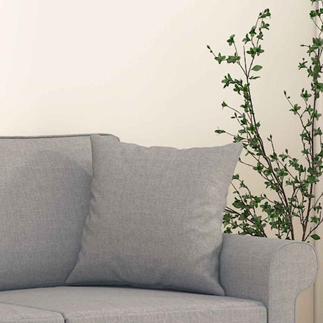Vidaxl Dekoracyjne poduszki 2 St 40x40 cm materiał jasnoszary