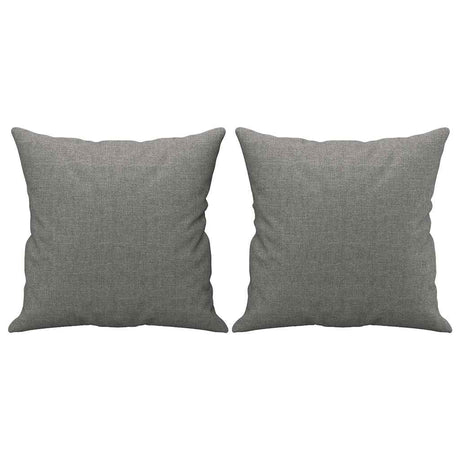 Vidaxl Dekoracyjne poduszki 2 St 40x40 cm tkanina ciemnoszare
