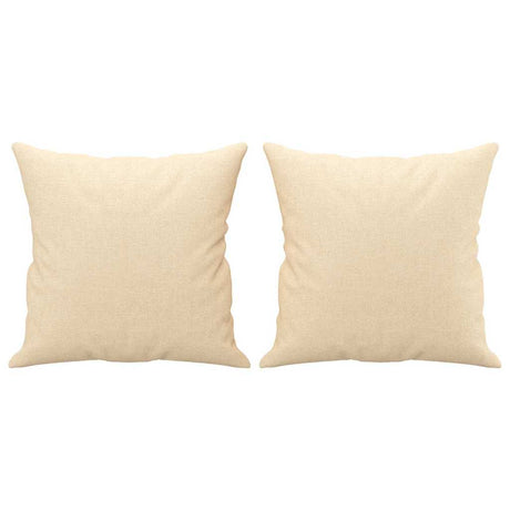 Vidaxl Dekoracyjne poduszki 2 szt. 40x40 cm tkaninowy krem ​​do kremu