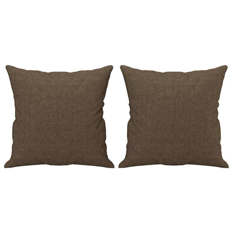 Vidaxl Dekoracyjne poduszki 2 St 40x40 cm Tkanina Brown