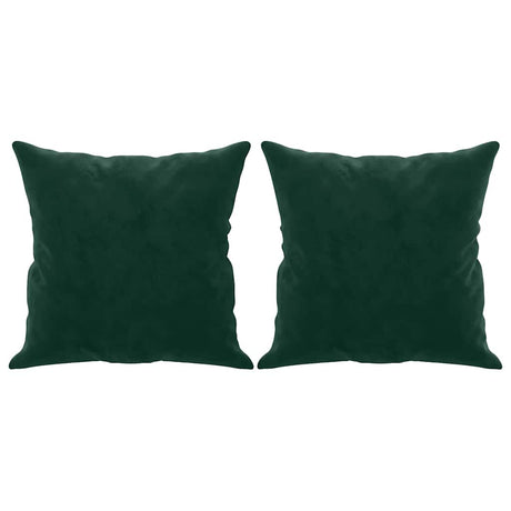 Vidaxl Dekoracyjne poduszki 2 St 40x40 cm Velvet Dark Green
