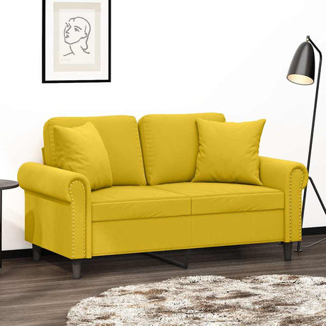 Vidaxl Dekoracyjne poduszki 2 St 40x40 cm aksamitne żółte