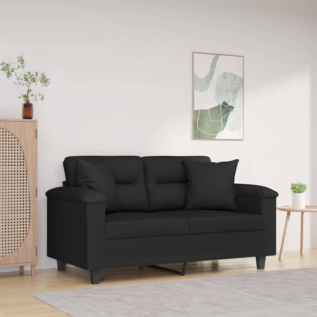 Vidaxl Dekoracyjne poduszki 2 szt. 40x40 cm Mikrofibry Black