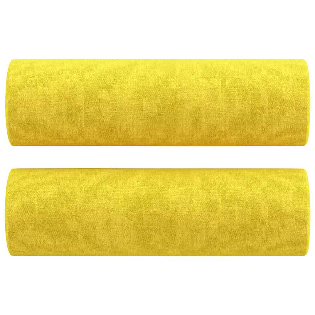 Poduszki dekoracyjne Vidaxx 2 szt. 15x50 cm tkanina jasnożółta