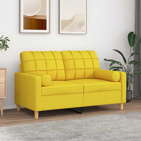 Poduszki dekoracyjne Vidaxx 2 szt. 15x50 cm tkanina jasnożółta