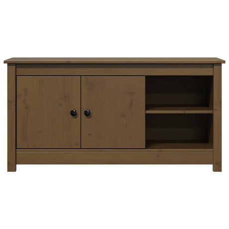 Vidaxl tv-meubel 103x36,5x52 cm massief grenenhout honingbruin