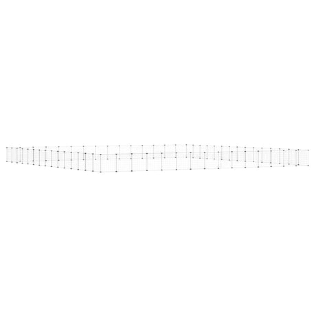Klatka dla zwierząt Vidaxxl z drzwiami 60 paneli 35x35 cm stal czarna