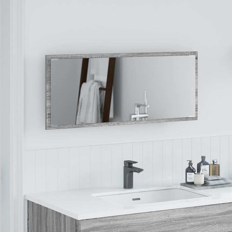 Vidaxl spiegel grijs sonoma 90 x 8,5 x 37 cm bewerkt hout