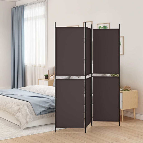 Vidaxl kamerscherm met 3 panelen 150x200 cm stof bruin