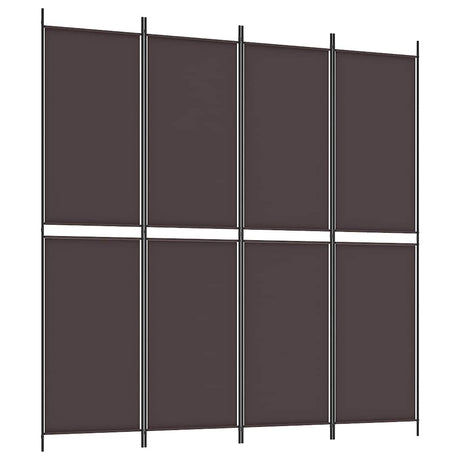 Vidaxl kamerscherm met 4 panelen 200x200 cm stof bruin