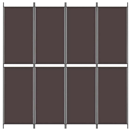 Vidaxl kamerscherm met 4 panelen 200x220 cm stof bruin