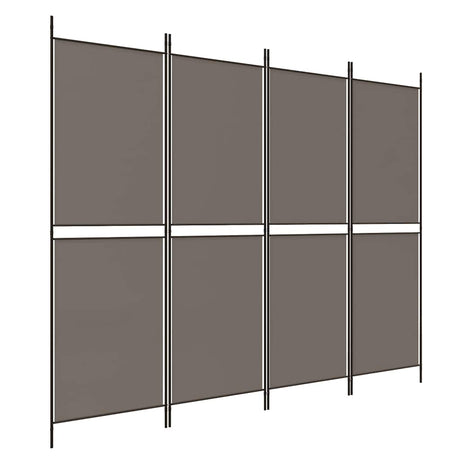 Vidaxl kamerscherm met 4 panelen 200x220 cm stof antracietkleurig