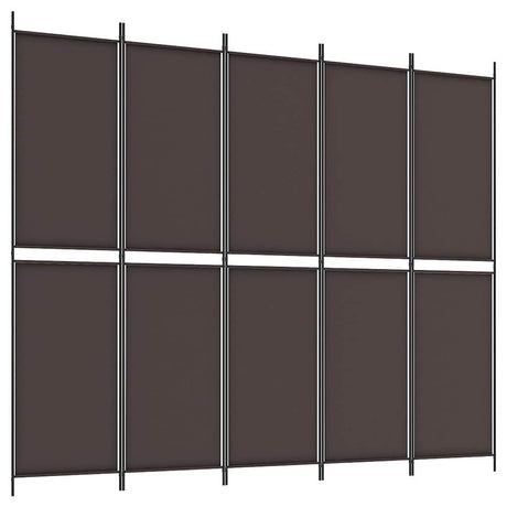 Vidaxl kamerscherm met 6 panelen 300x220 cm stof bruin