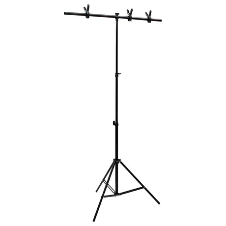 Vidaxl Tło standardowe w kształcie litery T 91x60x (70-200) cm czarny