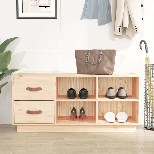 Bank buty vidaxl 100x34x45 cm stałą sosnę