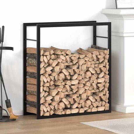 Kominek vidaxl 80x28x86 cm stalowa Mattzwart