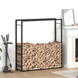Kominek vidaxl 110x28x116 cm stalowy matowy czarny