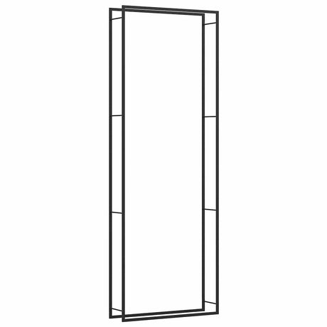 Kominek vidaxl 110x28x312 cm stalowy matowy czarny