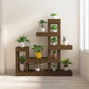 Vidaxl Plant Standard 92x25x97 cm stałego sosny miód brązowy