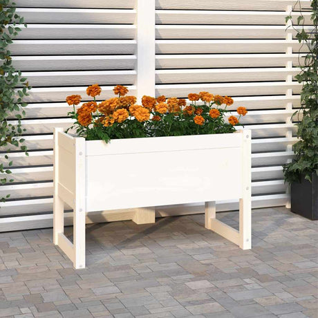 Vidaxl Planning Box 78x40x52 cm stała sosna biała