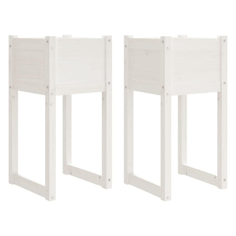 Vidaxl Sadza 2 St 40x40x81 cm stała sosna biała