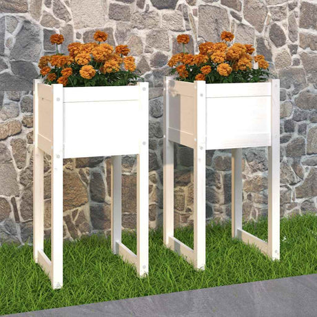 Vidaxl Sadza 2 St 40x40x81 cm stała sosna biała