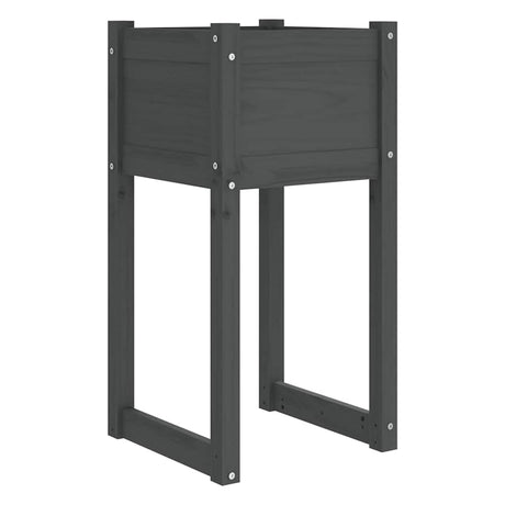 Vidaxl Sadza 2 St 40x40x81 cm stałą sosnową szarość