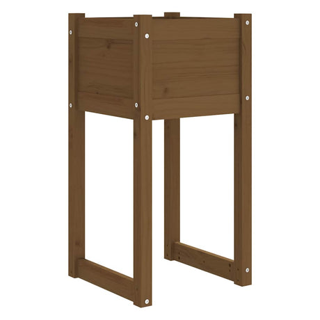 Vidaxl Planters 2 ST 40X40X81 CM Solid Pine Honey Brown