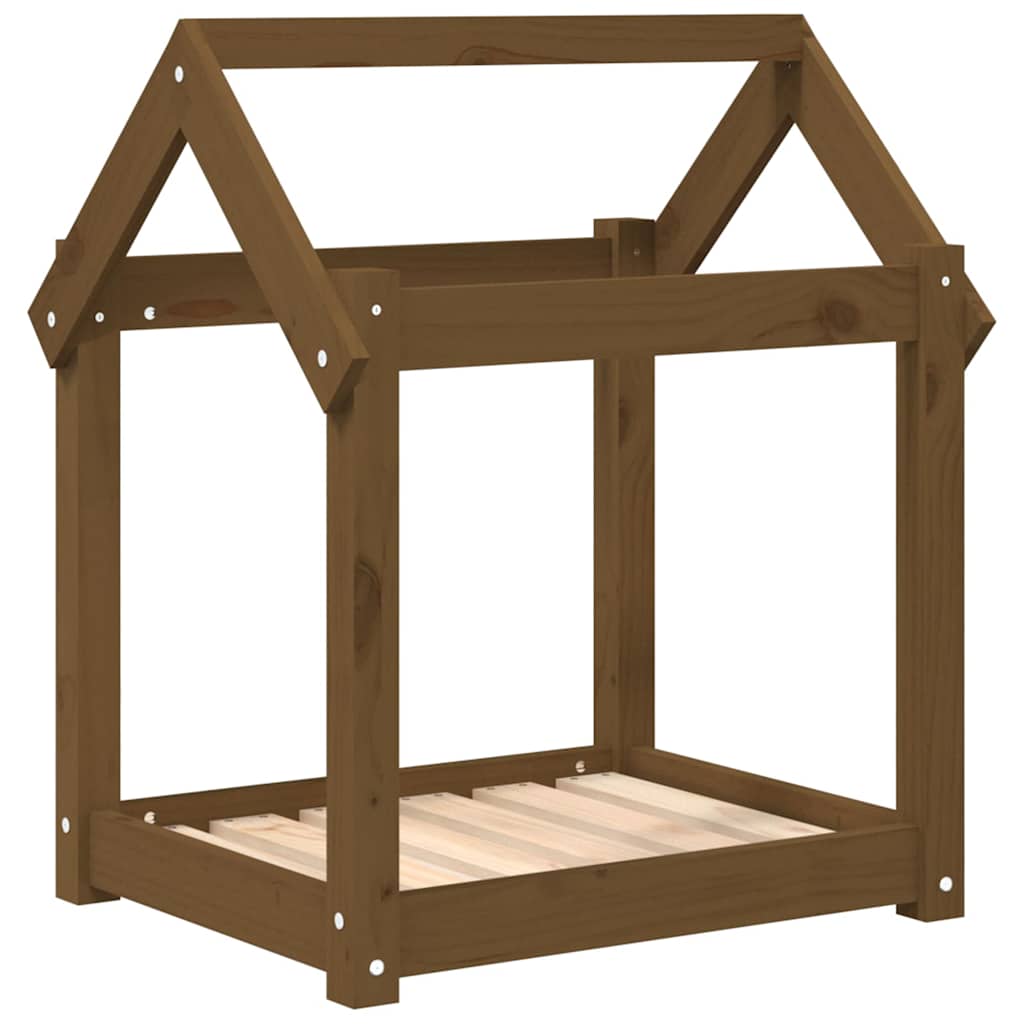 Vidaxl Dog Bask 61x50x70 cm Solid Pine Honey Brown