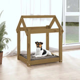 Vidaxl Dog Bask 61x50x70 cm Solid Pine Honey Brown