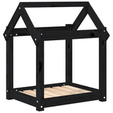 Vidaxl Dog Bask 61x50x70 cm Solid Pine Black