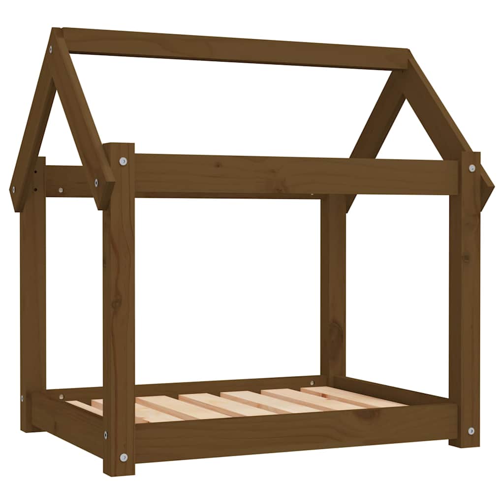 Vidaxl Dog Bask 71x55x70 cm lite sosnowy miód brązowy