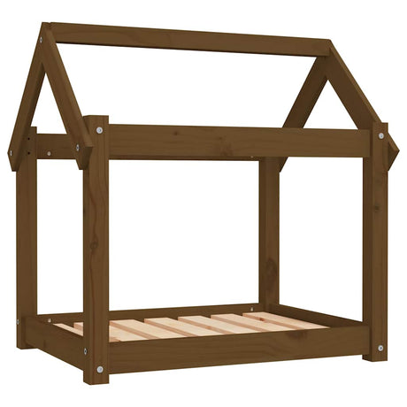 Vidaxl Dog Bask 71x55x70 cm lite sosnowy miód brązowy