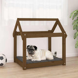 Vidaxl Dog Bask 71x55x70 cm lite sosnowy miód brązowy