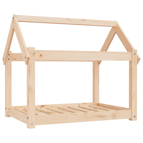 Legowisko dla psa Vidaxxl 81x60x70 cm z litego drewna sosnowego
