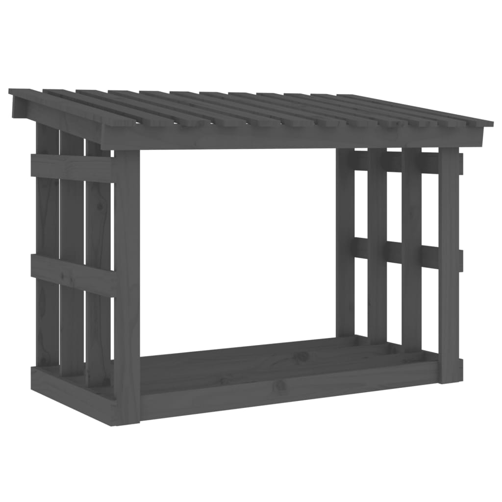 Vidaxl Fideplace Trek 108x64.5x77 cm stałą sosnową szarość