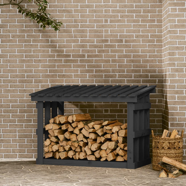 Vidaxl Fideplace Trek 108x64.5x77 cm stałą sosnową szarość