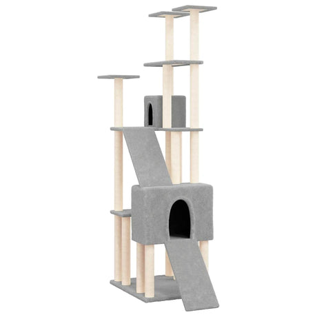 Vidaxl Cat Furniture z Sisal Scrating Posts 190 cm jasnoszary