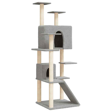 Vidaxl Cat Furniture z Sisal Scrating Posts 153 cm jasnoszary
